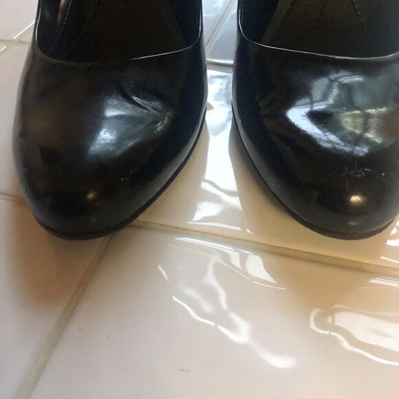 ENZO ANGIOLINI BLACK patent leather stacke… - Picture 8 of 8